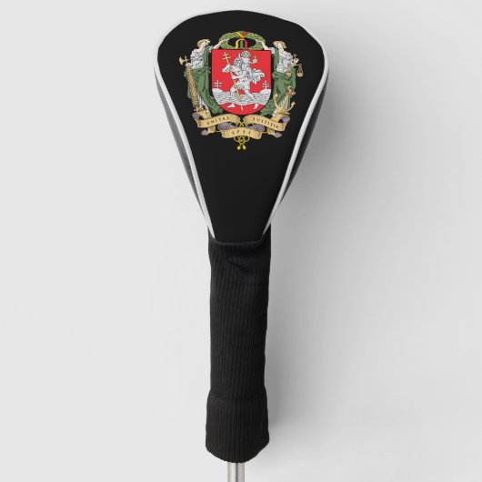 Wapenmunt van Vilnius, Litouwse Hoesje Golf Golfheadcover (Voorkant)