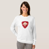Wapenmunt van Zwitserland T-shirt (Voorkant volledig)
