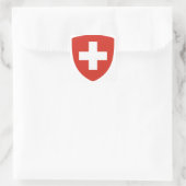 Wapenmunt van Zwitserland Vierkante Sticker (Tas)