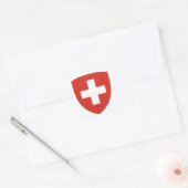 Wapenmunt van Zwitserland Vierkante Sticker (Envelop)