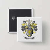 Wapenmunt Vierkante Button 5,1 Cm (Voorkant /achterkant)