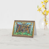 Wapenmunt Wenskaart Kaart (Gele Bloem)