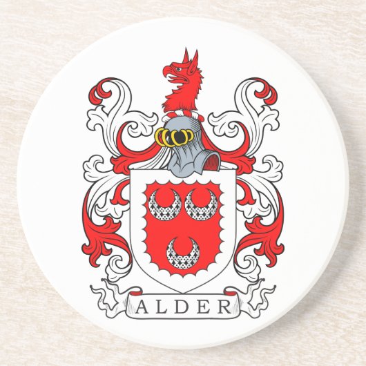 Wapenmunt Zandsteen Onderzetter (Voorkant)