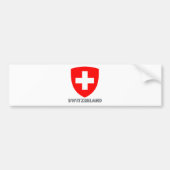Wapenmunt Zwitserland Bumpersticker (Voorkant)