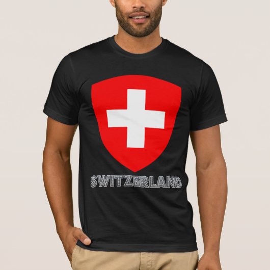 Wapenmunt Zwitserland T-shirt (Voorkant)