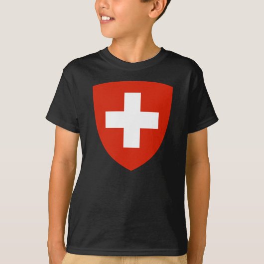 Wapenmunt Zwitserland T-shirt (Voorkant)