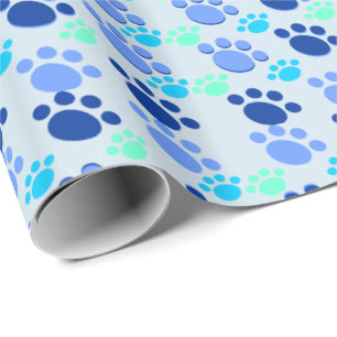 Wapenpapier met blauwe pap cadeaupapier