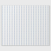 Wapenpapier met witte en blauwe stippen cadeaupapier (Vlak)