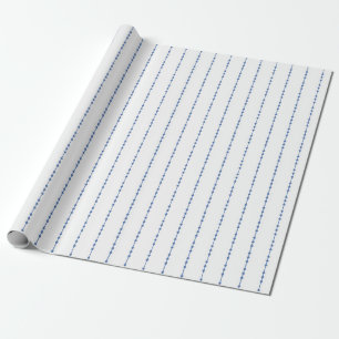 Wapenpapier met witte en blauwe stippen cadeaupapier
