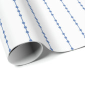 Wapenpapier met witte en blauwe stippen cadeaupapier (Rol Hoek)