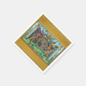 Wapenpapier servet (Hoek)