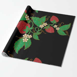 Wapenpapier voor aardbeiboomgaarden cadeaupapier