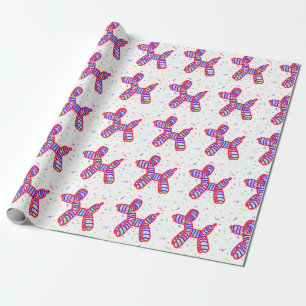Wapenpapier voor ballonhonden cadeaupapier