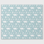 Wapenpapier voor Beren met kerstaven van polair Cadeaupapier (Vlak)