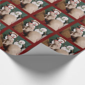 Wapenpapier voor kerstcadeautjes met wieltjes cadeaupapier (Hoek)