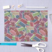 WAPENPAPIER VOOR Kerstmis Snoep-WEEFSUE Tissuepapier (Craft)