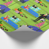 Wapenpapier voor kerstparen in de Retro Cadeaupapier (Hoek)