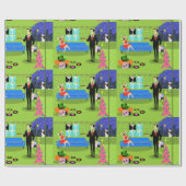 Wapenpapier voor kerstparen in de Retro Cadeaupapier (Vlak)