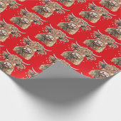 Wapenpapier voor Koe op de hoge bodem Cadeaupapier (Hoek)