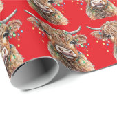 Wapenpapier voor Koe op de hoge bodem Cadeaupapier (Rol Hoek)