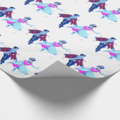 Wapenpapier voor ongebluste kerstmis cadeaupapier (Hoek)