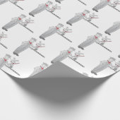 Wapenpapier voor spoorwegoverbrengers cadeaupapier (Hoek)