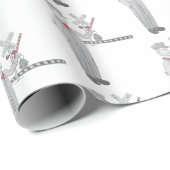 Wapenpapier voor spoorwegoverbrengers cadeaupapier (Rol Hoek)