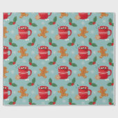 Wapenpapier voor warme cacao en ontbijtkoek cadeaupapier (Vlak)