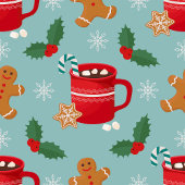 Wapenpapier voor warme cacao en ontbijtkoek cadeaupapier