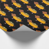 Wapenpapier voor warme dog cadeaupapier (Hoek)