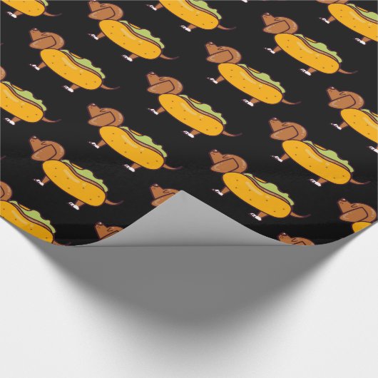 Wapenpapier voor warme dog cadeaupapier (Hoek)