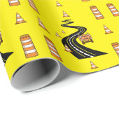 Wapenpapier voor wegenbouw cadeaupapier (Rol Hoek)