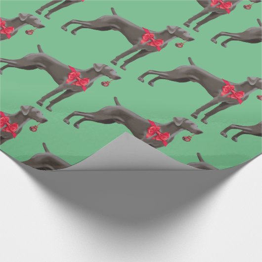 Wapenpapier voor weimaranten kerstkaarten cadeaupapier (Hoek)