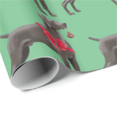 Wapenpapier voor weimaranten kerstkaarten cadeaupapier (Rol Hoek)
