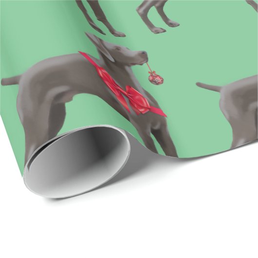 Wapenpapier voor weimaranten kerstkaarten cadeaupapier (Rol Hoek)