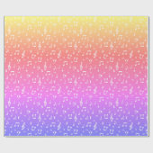 Wapenpapier voor witte en pastelregenboog cadeaupapier (Vlak)