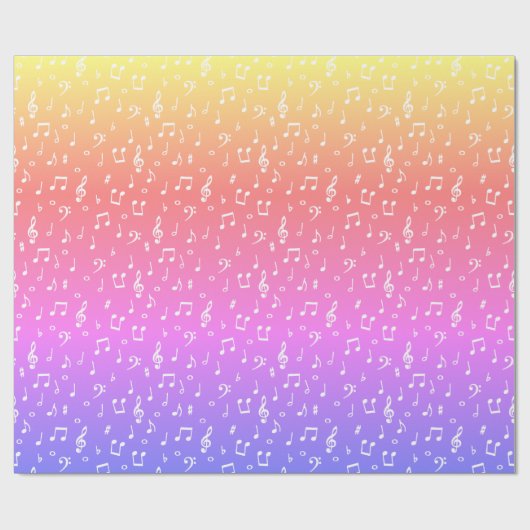 Wapenpapier voor witte en pastelregenboog cadeaupapier (Vlak)