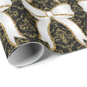 Wapenpapier voor witte kerstavond met elegante ker cadeaupapier (Rol Hoek)