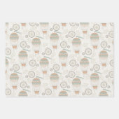 Wapenpapierbladen met warme luchtballon inpakpapier vel (Voorkant 3)