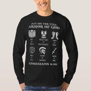 Wapenrusting van God Efeziërs 6 Christelijke Pasto T-shirt