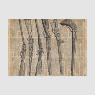 wapens Antiek Pistolen dictionary Art Tissuepapier