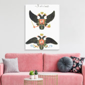 Wapens de staat Imperial Rusland, van een collecti Canvas Afdruk (Insitu (Woonkamer))