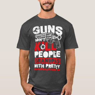 Wapens doden geen mensen leuk familie relatie gesc t-shirt