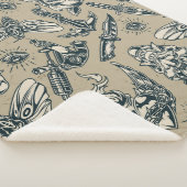 Wapens en rozen sherpa deken (3/4)