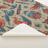 Wapens en rozen sherpa deken (3/4)