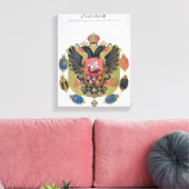 Wapens en schild van de staat Imperial Russia, f Canvas Afdruk (Insitu (Woonkamer))
