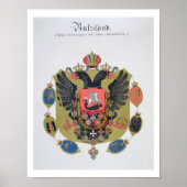 Wapens en schild van de staat Imperial Russia, f Poster (Voorkant)