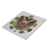 Wapens en schild van de staat Imperial Russia, f Tegeltje (Zijkant)