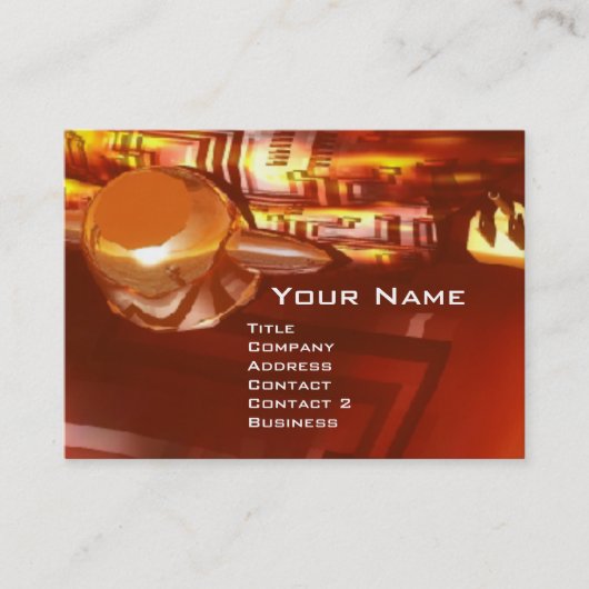 WAPENS IN DE DESERT VAN HYPERION Detail Visitekaartje (Voorkant)