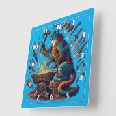 Wapens maken in een Fantasy Blacksmith Vierkante Klok (Hoek)